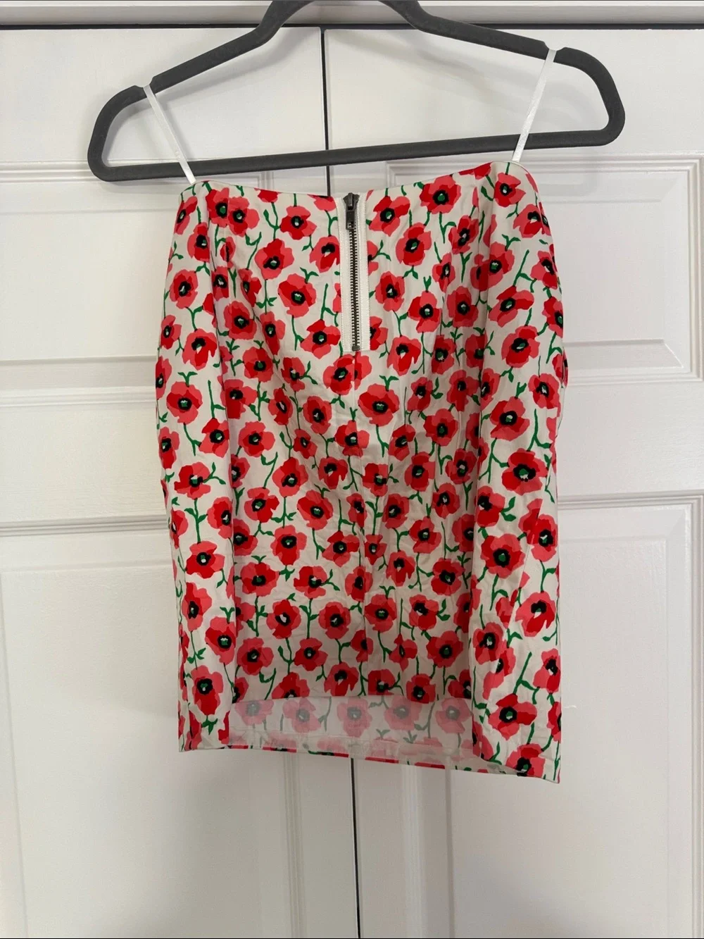 J. Crew Red Poppy Floral Skirt (Size 4)